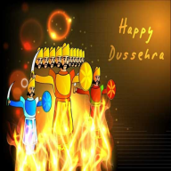 Happy Dussehra: Greeting, Photo Frames, GIF, Quote logo