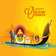 Happy Onam: Greeting, Photo Frames, GIF Quotes logo