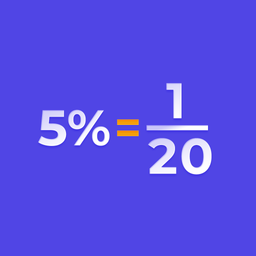 Percent to Fraction Calculator logo